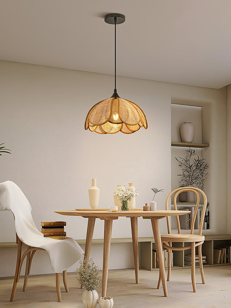 Bloom Rattan Pendelleuchte