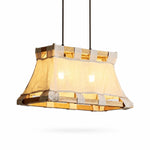 Charger l'image dans la visionneuse de la galerie, Style A 50 cm natural linen wood and fabric pendant lamp