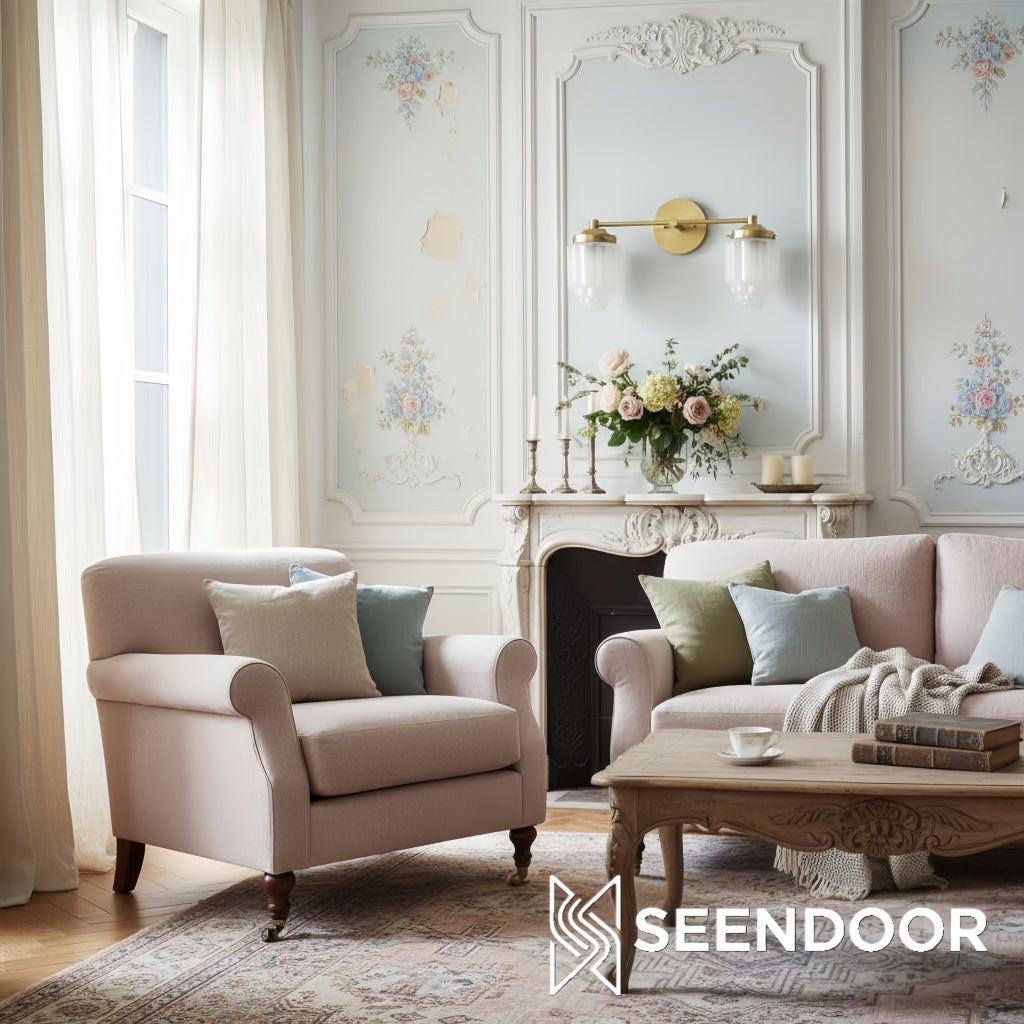 Tierlux glazen kaptafelverlichting - Art deco badkamerarmatuur met wolkenkrabberlampenkappen