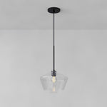 Load image into Gallery viewer, Merin Transparent Glass Sculpture Geometric Chandelier

