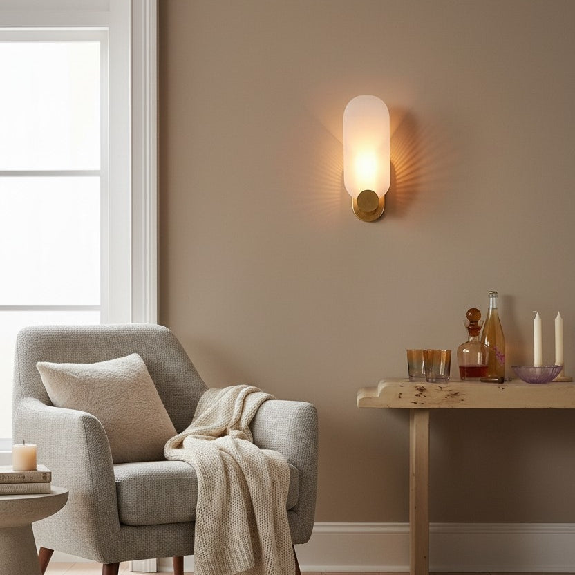 Applique murale décorative Albi Éclat diffus ambiant - Esthétique sculptée artistique Salle à manger Couloir