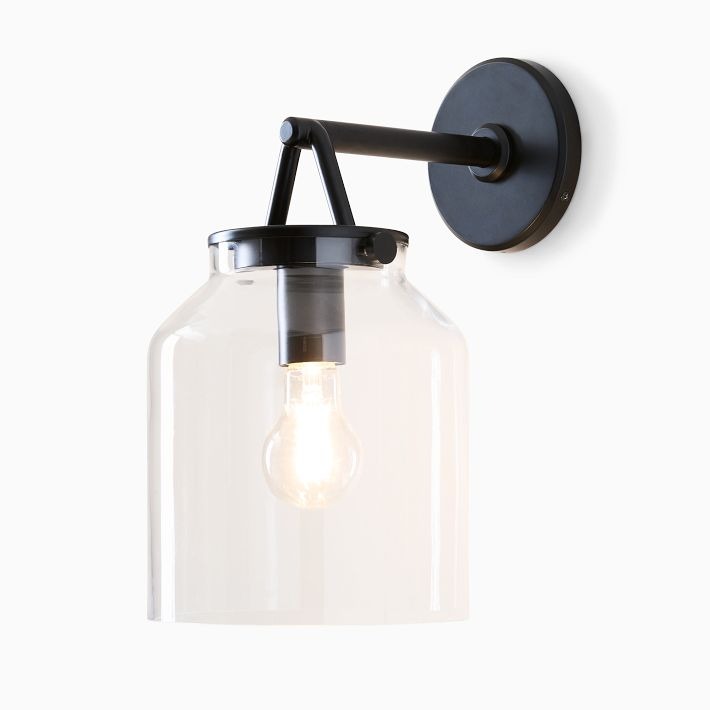 Hanton Minimalist Outdoor Wall Light - Matte Metal Industrial Sconce