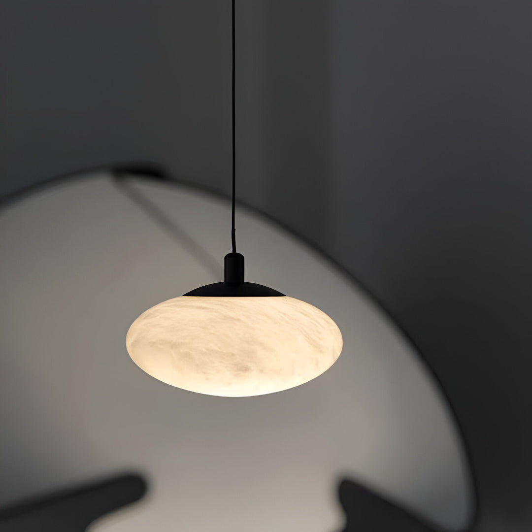 Alabaster Mini Marmor Pilz Pendelleuchte