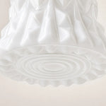 Cargar imagen en el visor de la Galería, Textured white milk glass shade close-up