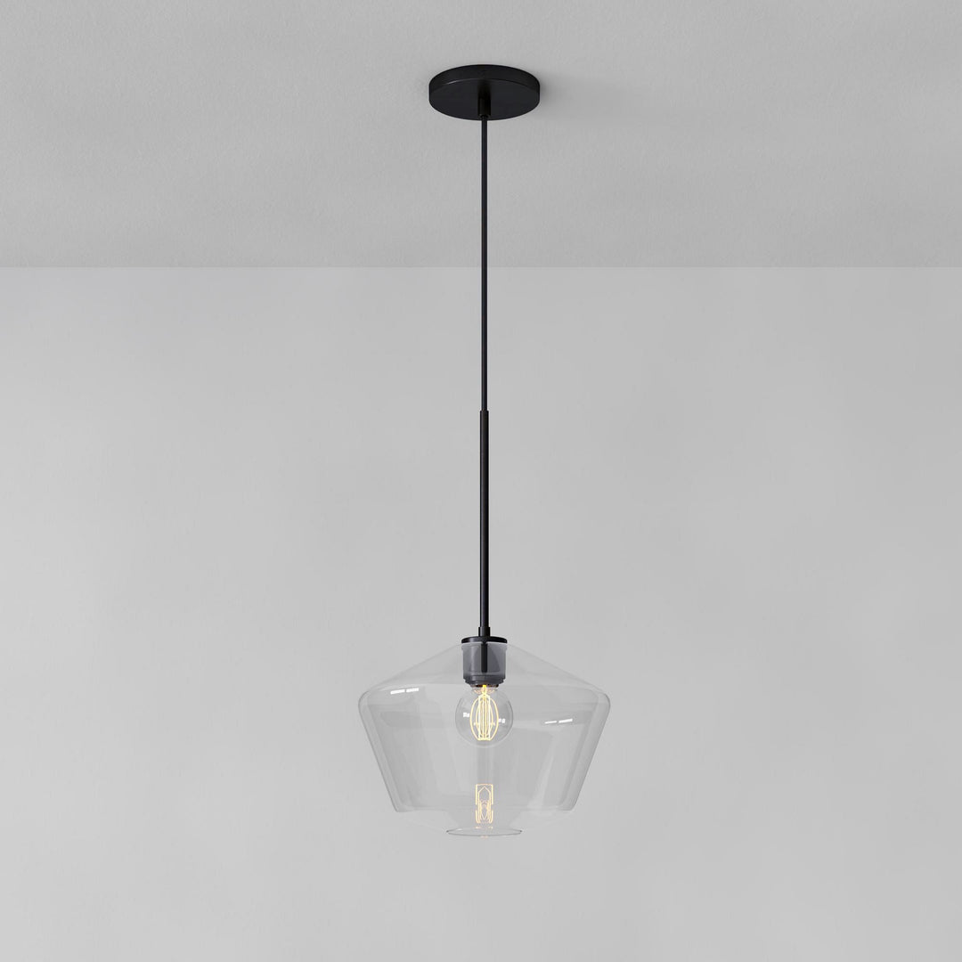 Merin Transparent Glass Sculpture Geometric Chandelier
