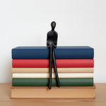 Load image into Gallery viewer, Floxo Lazy Dog and Abstract Nordic Human Figurine Minimalist Sculpture for Modern Shelves and Desks