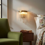 Carica l'immagine nella visualizzazione Galleria, Applique Minimalista RibGlow con Bacchette di Vetro - Elegante Lampada da Parete per Casa