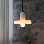 Bild in die Galerieansicht laden, Carrara Alabaster Pendelleuchte