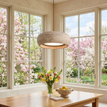 Load image into Gallery viewer, Travertine Drum Pendant Lamp