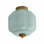 Load image into Gallery viewer, Vintage Eloise Milk Glass Flush Mount Ceiling Light - Vintage Charm Soft Glow
