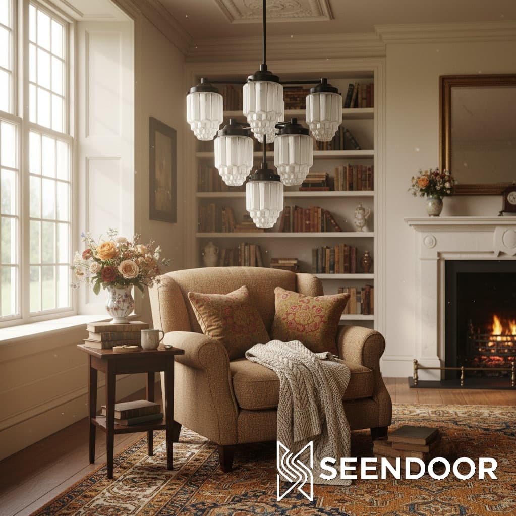 Tierlux Glass Multi-Tiered Glass Modern Pendant for Living & Dining