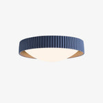 Load image into Gallery viewer, Blue color option for ribbed flush mount ceiling light