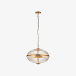 Load image into Gallery viewer, Luntra Contemporary Multi-Light Pendant with Textured Glass for Bedrooms and Hallways