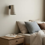 Load image into Gallery viewer, Zalen Textured Linen Bronze Wall Light – Soft Retro Wall Sconce for Reading Nook