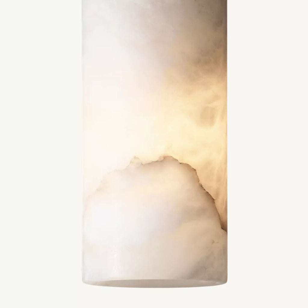 Alabresca Mid Century Alabaster Pendant Light – Multi Head Hanging Lamp for Kitchen Island