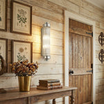 Afbeelding laden in galerijweergave, Bravira Geribbelde Cilindrische Glazen Wandlamp - Moderne Noordse Wandlamp voor Hal en Woonruimte U03