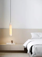 Load image into Gallery viewer, Alabaster Flute Pendant Light