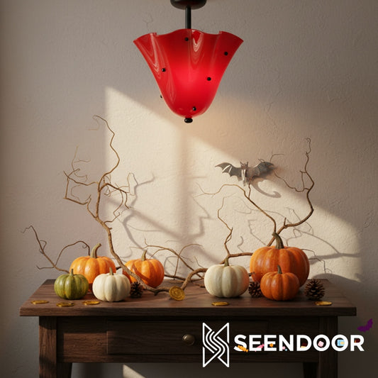 Bellina geplooide glazen plafondlamp modern voor woonkamer
