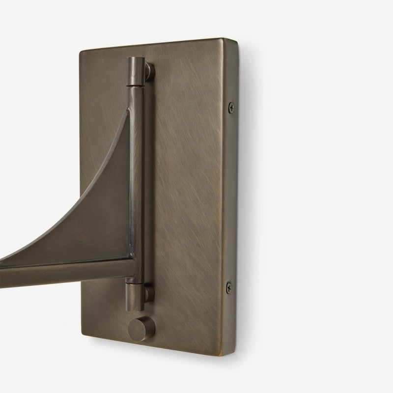 Lumarys Schwenkarm-Wandleuchte – Skulpturale Leinen-Schirm Wandleuchte im organischen Stil für Wohn- oder Schlafzimmer