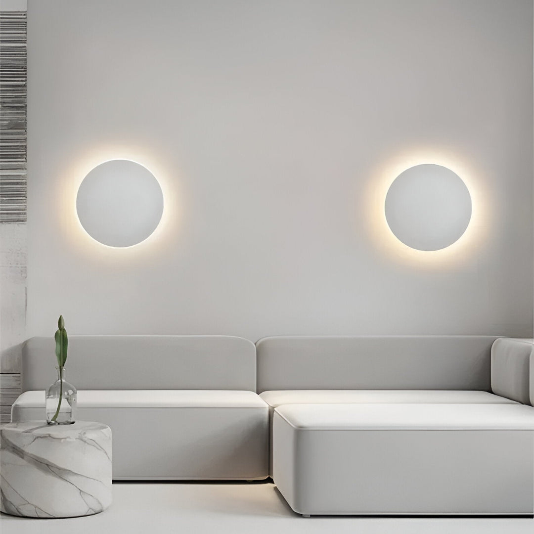 Luz de Pared LED Minimalista Moderna Nórdica Redonda de Aluminio