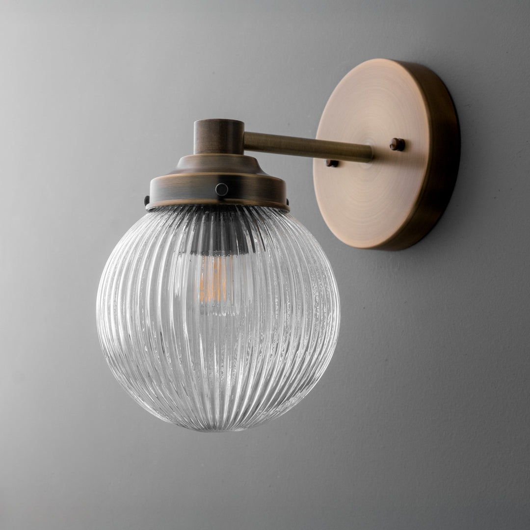 Glorica Spherical Contemporary Wall Light for Hallway & Entryway