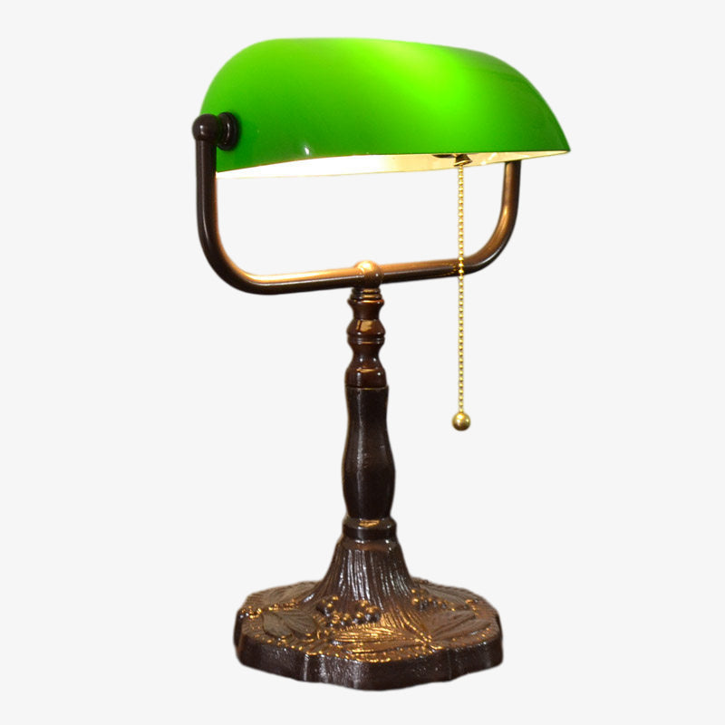 TF Tivanny Floral Stained Glass Desk Lamp - Vintage Table Light for Bedroom Study Living Room