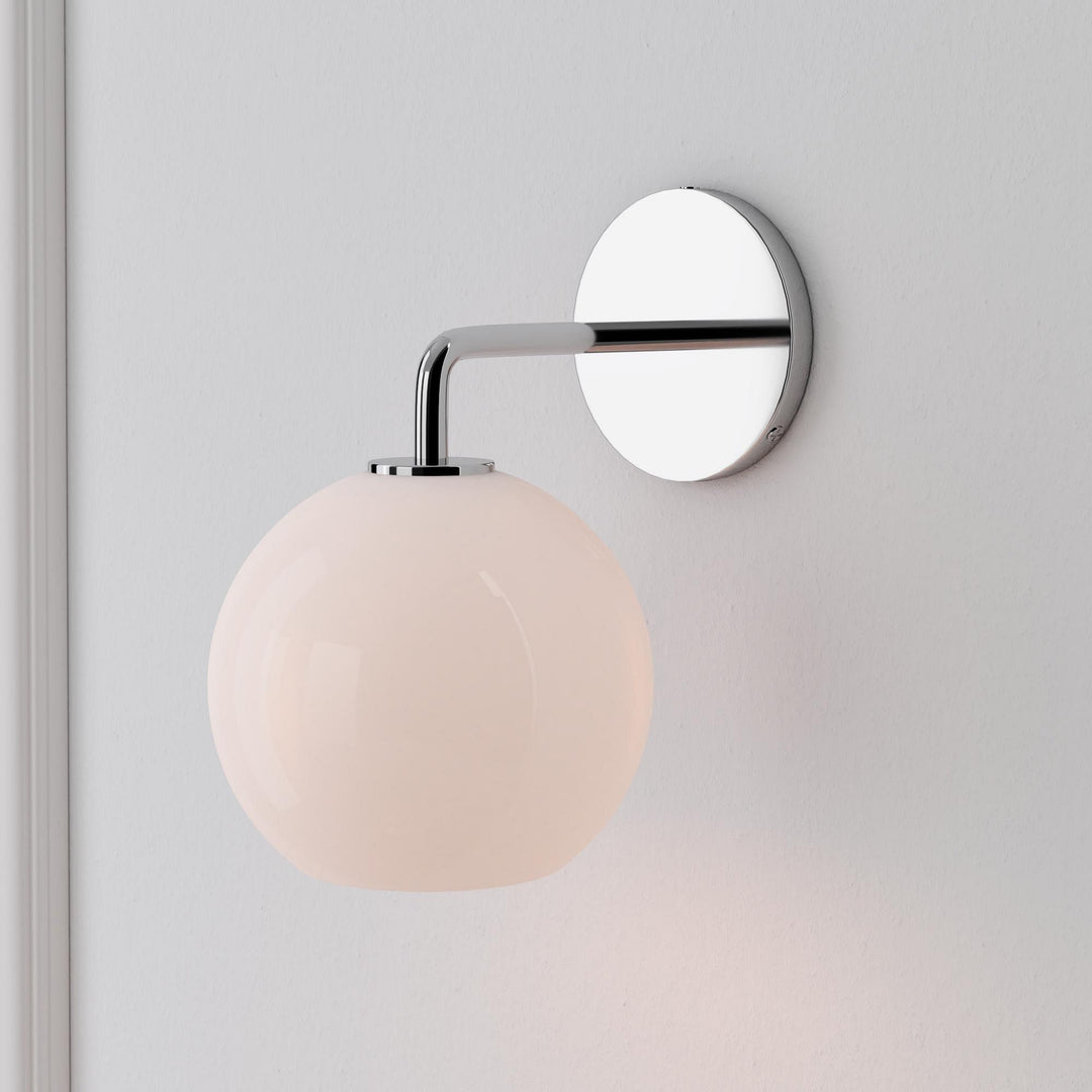 Selvion Artistic Globe Sconce Light - Handcrafted Glass Sculptural Wall Fixture