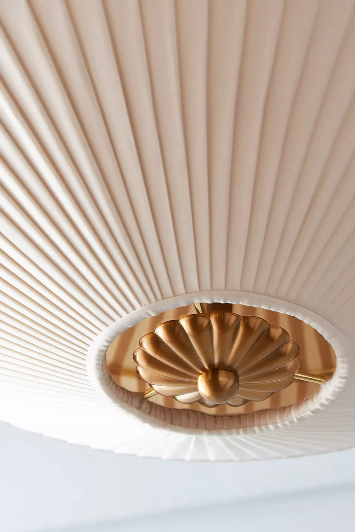 Elumina Silk Semi-Flush Mount - Moderne stoffen plafondlamp