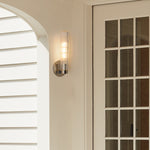 Load image into Gallery viewer, Rivora Fluted Glass Indoor Outdoor Sconce - Modern Wall Light for Home
