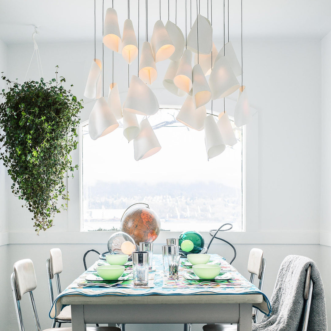 Lampada a sospensione scandinava Boki in porcellana