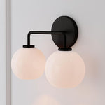Load image into Gallery viewer, Selvion Artistic Globe Sconce Light - Handcrafted Glass Sculptural Wall Fixture
