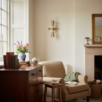 Load image into Gallery viewer, Pyralis Cone Art Deco Brass Sconce - Industrial Vanity Light
