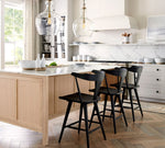 Load image into Gallery viewer, Lawson Glass Pendant Light - Recycled &amp; Milk Glass with Bronze Accent
