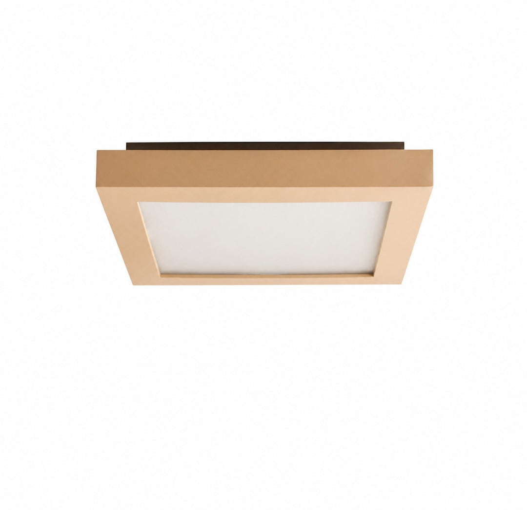 Lampada da soffitto quadrata a plafone color crema