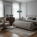 Load image into Gallery viewer, TF Dragonfly Motif Floor Lamp – Vintage Stained-Glass for Living Rooms