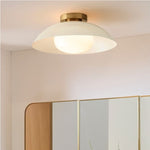 Load image into Gallery viewer, Elorina Flush Mount Glass/Metal Ceiling Light - A Stylish Fixture for Modern Spaces
