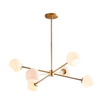 Load image into Gallery viewer, Brina 6-Light Glass Metal Frame Chandelier - Perfect Lighting
