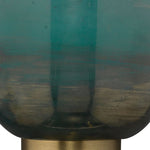 Load image into Gallery viewer, Helvo Vintage Metal Single Sconce - Green Glass Wall Light for Home Decor
