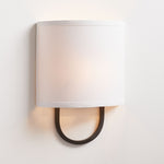 Load image into Gallery viewer, Nolvara Elegant Wall Light Featuring Soft Shade and Metal Arm
