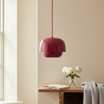 Load image into Gallery viewer, Clinco Dual-Layer Nested Metal Shades Colorful Pendant Light for Dining &amp; Entryway
