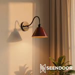 Afbeelding laden in galerijweergave, Penia Moderne Klassieke Industriële Afgeschuinde Wandlamp