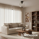 Load image into Gallery viewer, Vintage Eloise Milk Glass Flush Mount Ceiling Light - Vintage Charm Soft Glow
