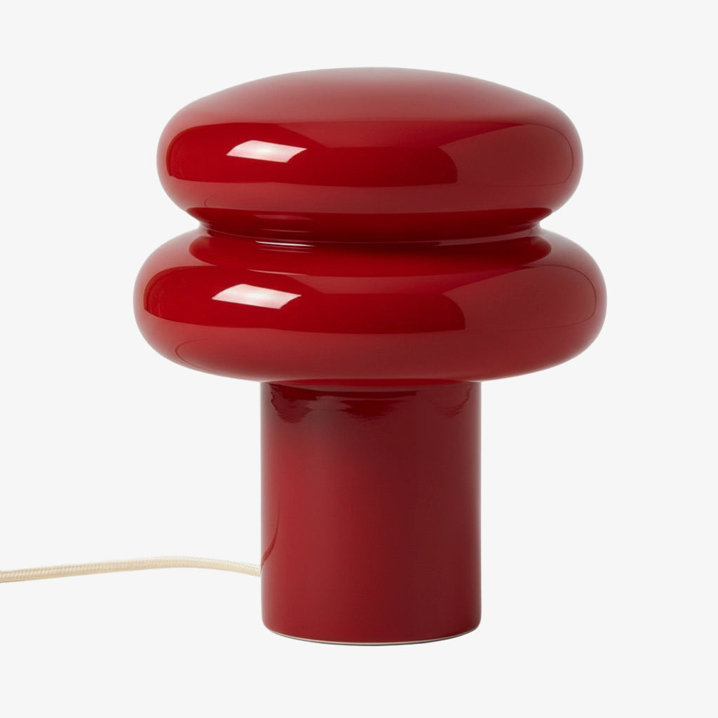 Opal Art Deco melkachtig witte glazen tafellamp voor slaapkamer & woonkamer