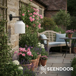 Load image into Gallery viewer, Hanton Cylindrical Drum Modern Outdoor Sconce for Porch &amp; Entryway
