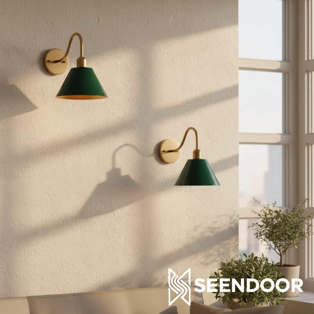 Penia Moderne Klassieke Industriële Afgeschuinde Wandlamp