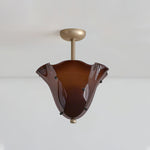 Load image into Gallery viewer, Bellina Decorative Glass Ceiling Light - Modern Sculptural Flush Mount
