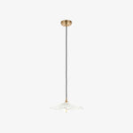 Load image into Gallery viewer, Floriaxis Floral Glass Pendant Light — Floral Glass Shade with Braided Cable for Kitchen or Dining