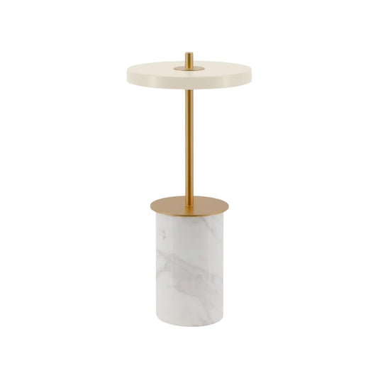Lampada da tavolo moderna a disco Astris - Lampada da scrivania LED minimalista per comodino o soggiorno