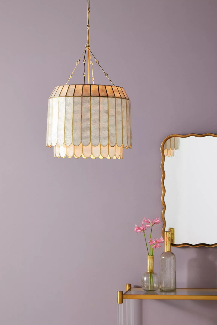 Lumica Capiz Facet Hanglamp - Elegant Natuurlijk Schelpenontwerp