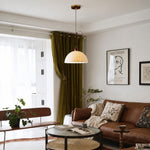 Load image into Gallery viewer, Rice Paper Wabi-Sabi Pendant Light for Dining Room